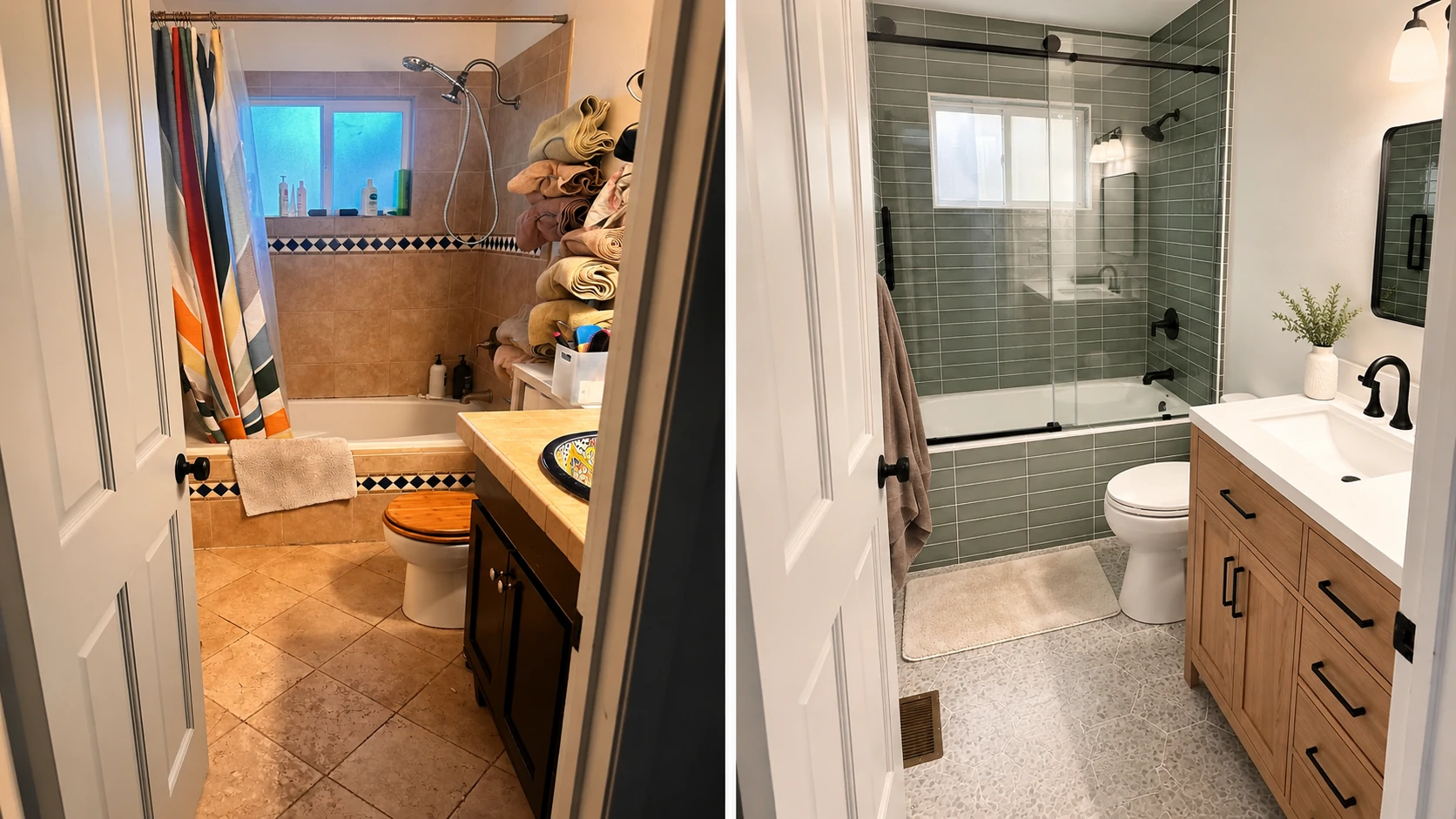 We Remodeled a 6×9 Bathroom for $9,185 — Here's the Full Before/After Budget